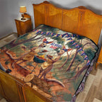 Kangaroos Australia Day Quilt It's Barbecue Time