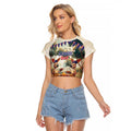 Kangaroos Australia Day Raglan Cropped T Shirt It's Barbecue Time