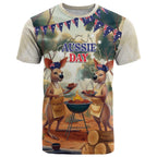 Kangaroos Australia Day T Shirt It's Barbecue Time
