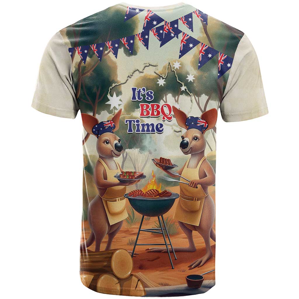 Kangaroos Australia Day T Shirt It's Barbecue Time
