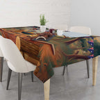 Kangaroos Australia Day Tablecloth It's Barbecue Time