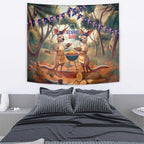 Kangaroos Australia Day Tapestry It's Barbecue Time