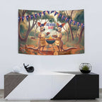 Kangaroos Australia Day Tapestry It's Barbecue Time