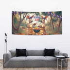 Kangaroos Australia Day Tapestry It's Barbecue Time