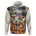 Kangaroos Australia Day Zip Hoodie It's Barbecue Time