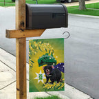 Tasimania Devil Australia Day Garden Flag Aussie Aussie Aussie Oi! Oi! Oi! - Green
