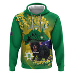 Tasimania Devil Australia Day Hoodie Aussie Aussie Aussie Oi! Oi! Oi! - Green