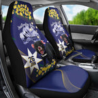 Tasimania Devil Australia Day Car Seat Cover Aussie Aussie Aussie Oi! Oi! Oi! - Blue
