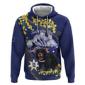 Tasimania Devil Australia Day Hoodie Aussie Aussie Aussie Oi! Oi! Oi! - Blue