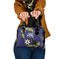 Tasimania Devil Australia Day Shoulder Handbag Aussie Aussie Aussie Oi! Oi! Oi! - Blue