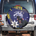 Tasimania Devil Australia Day Spare Tire Cover Aussie Aussie Aussie Oi! Oi! Oi! - Blue