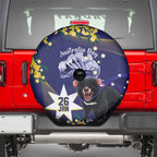 Tasimania Devil Australia Day Spare Tire Cover Aussie Aussie Aussie Oi! Oi! Oi! - Blue