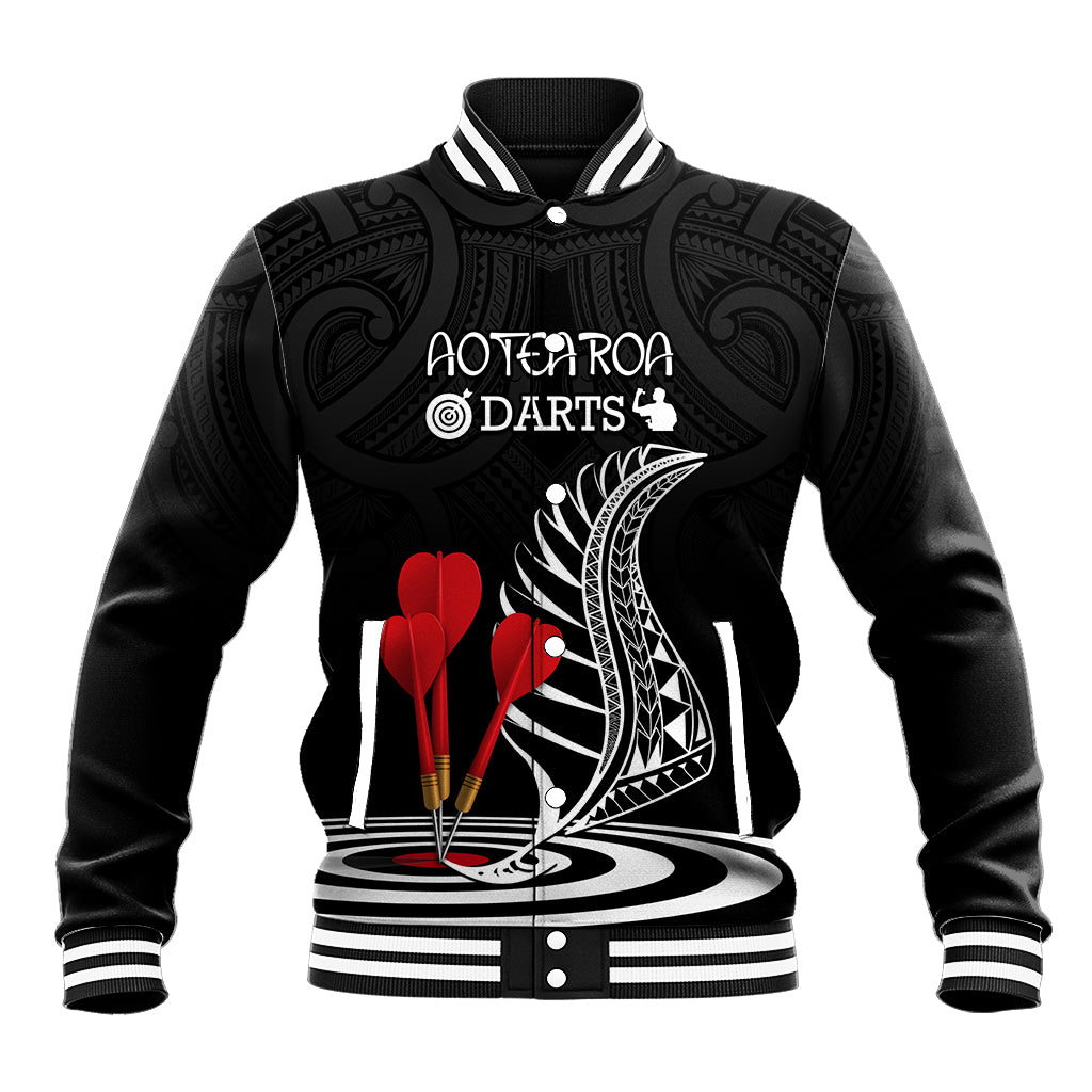 personalised-new-zealand-darts-baseball-jacket-aotearoa-maori-fern-bring-it-on