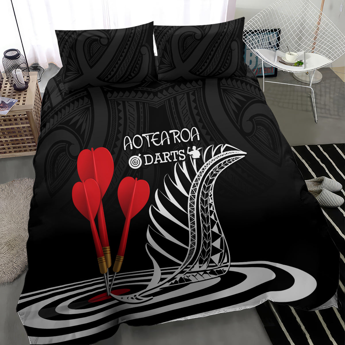 new-zealand-darts-bedding-set-aotearoa-maori-fern-bring-it-on