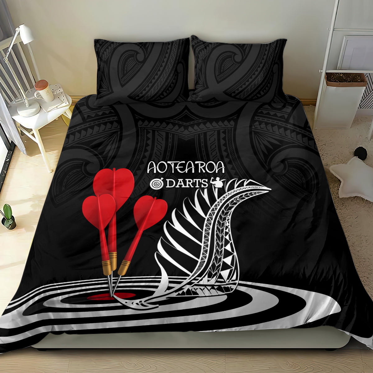 new-zealand-darts-bedding-set-aotearoa-maori-fern-bring-it-on