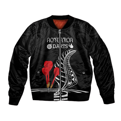 personalised-new-zealand-darts-bomber-jacket-aotearoa-maori-fern-bring-it-on