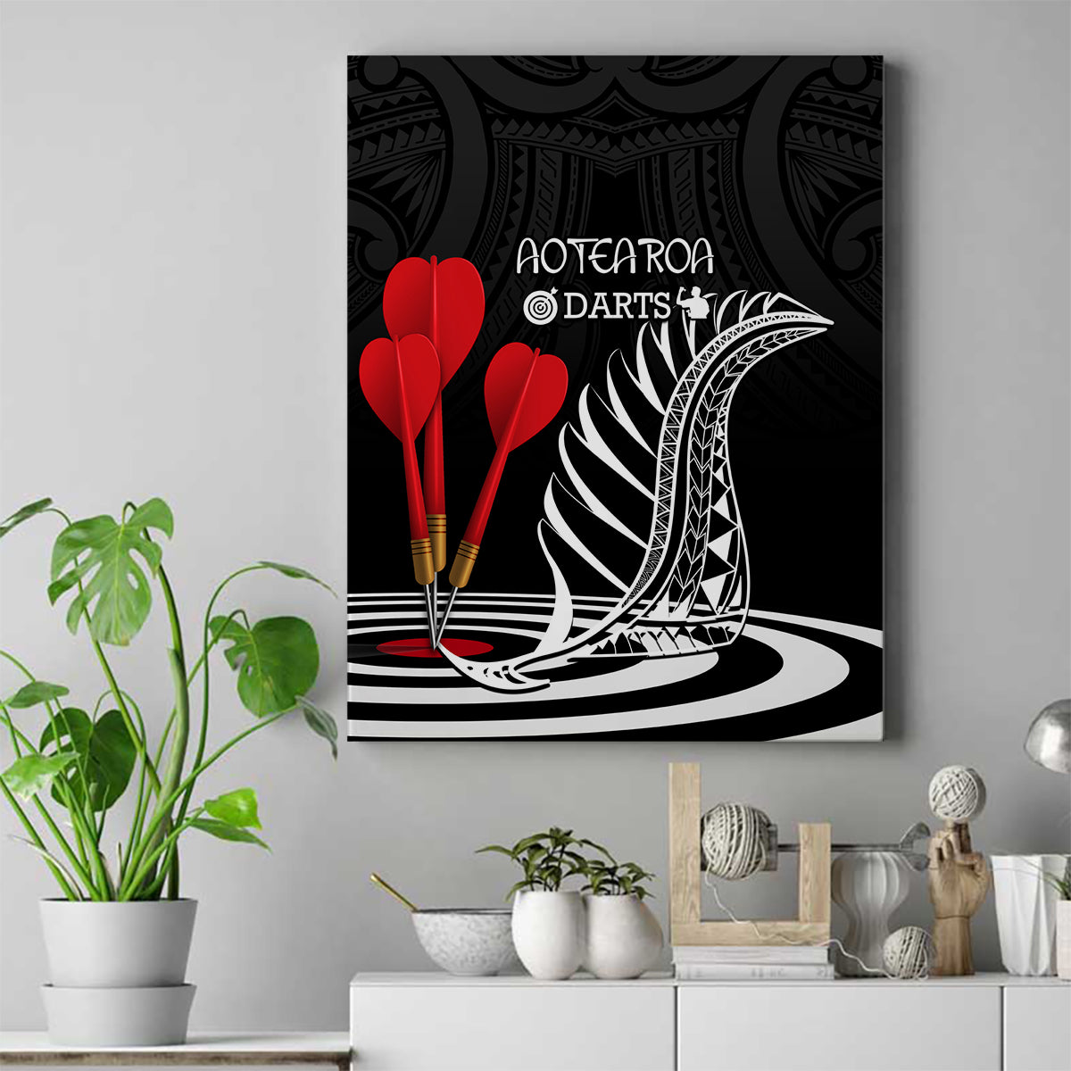 new-zealand-darts-canvas-wall-art-aotearoa-maori-fern-bring-it-on