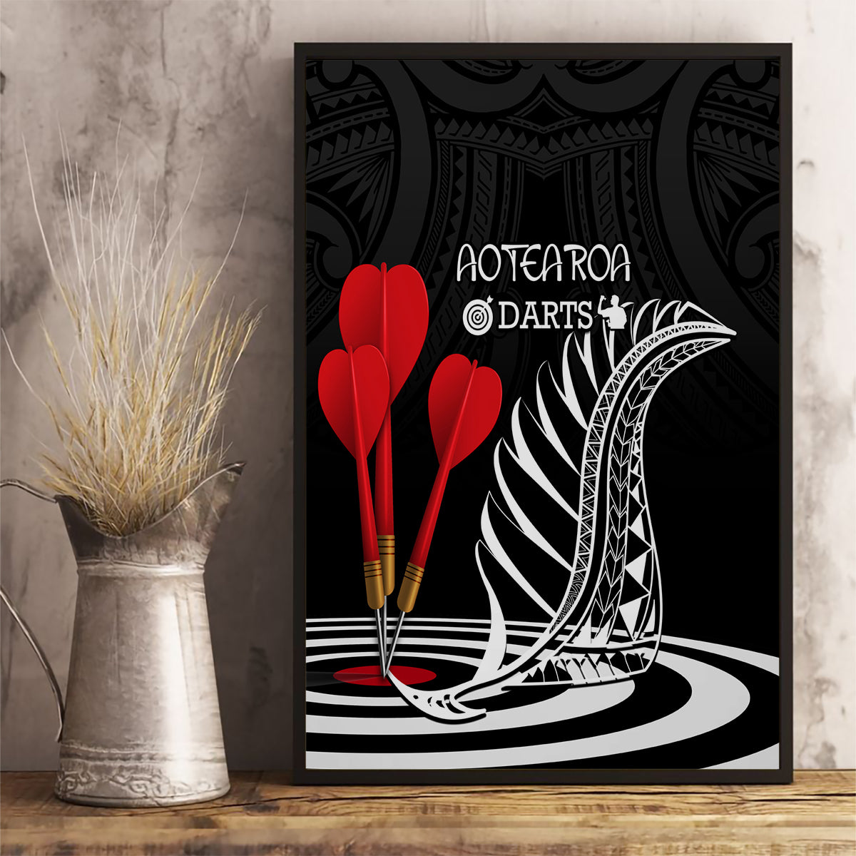new-zealand-darts-canvas-wall-art-aotearoa-maori-fern-bring-it-on