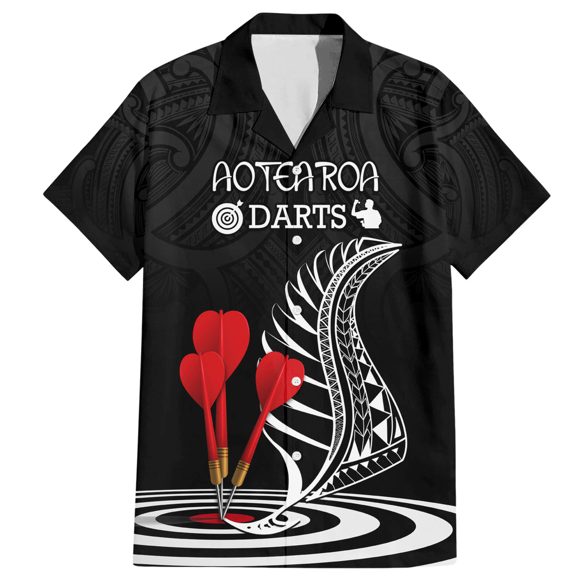 personalised-new-zealand-darts-hawaiian-shirt-aotearoa-maori-fern-bring-it-on