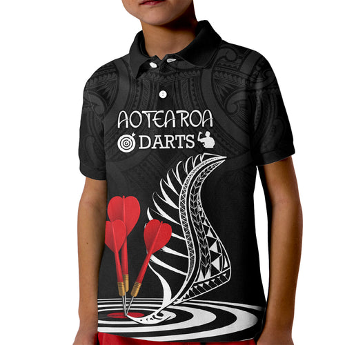 personalised-new-zealand-darts-kid-polo-shirt-aotearoa-maori-fern-bring-it-on