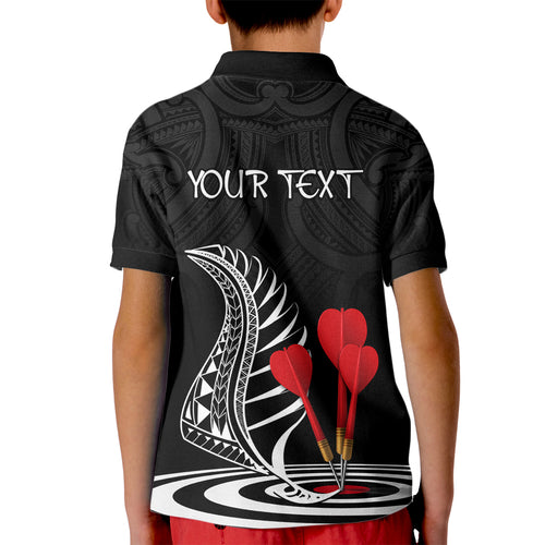 personalised-new-zealand-darts-kid-polo-shirt-aotearoa-maori-fern-bring-it-on
