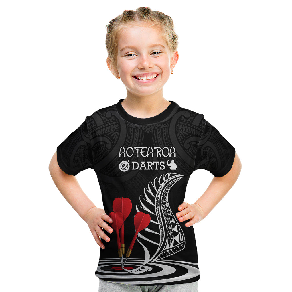 personalised-new-zealand-darts-kid-t-shirt-aotearoa-maori-fern-bring-it-on