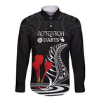 personalised-new-zealand-darts-long-sleeve-button-shirt-aotearoa-maori-fern-bring-it-on