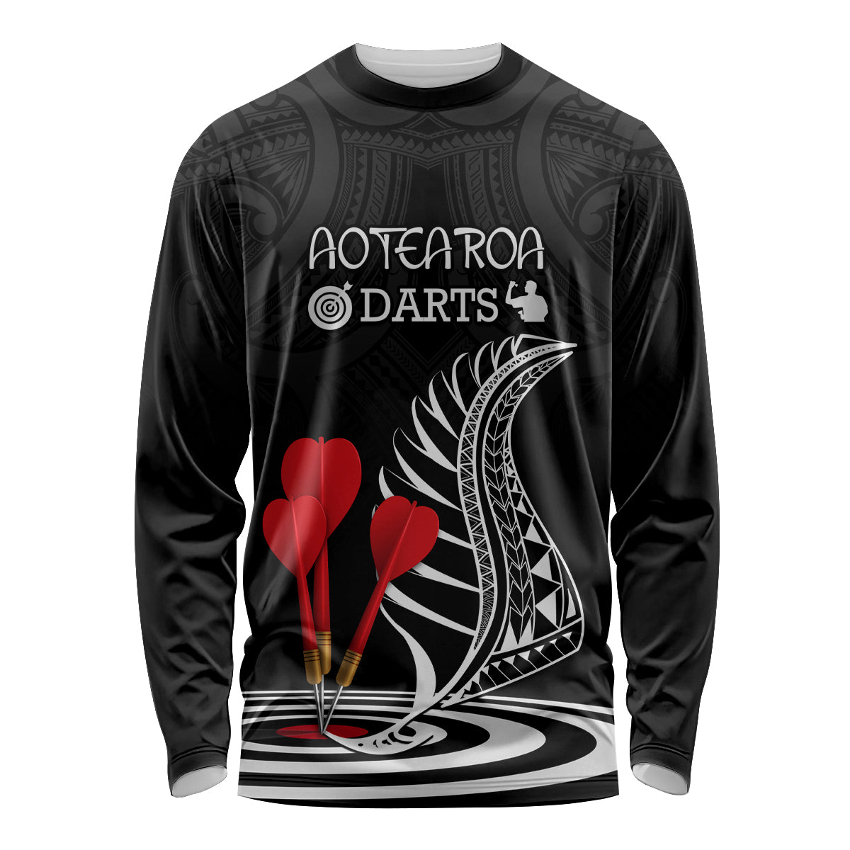 personalised-new-zealand-darts-long-sleeve-shirt-aotearoa-maori-fern-bring-it-on