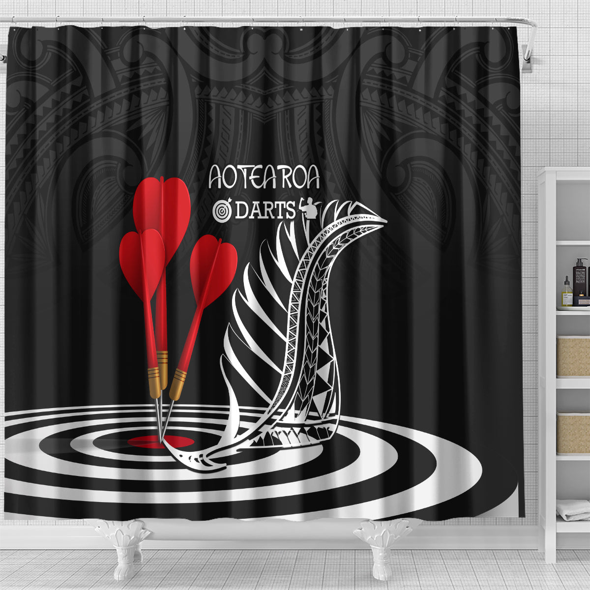 new-zealand-darts-shower-curtain-aotearoa-maori-fern-bring-it-on