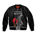 personalised-new-zealand-darts-sleeve-zip-bomber-jacket-aotearoa-maori-fern-bring-it-on