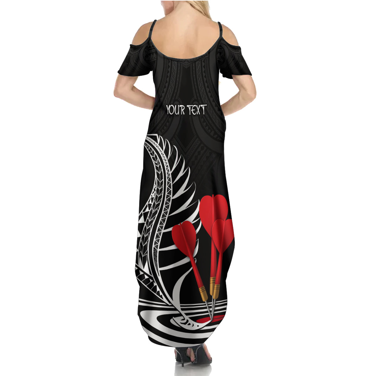 personalised-new-zealand-darts-summer-maxi-dress-aotearoa-maori-fern-bring-it-on