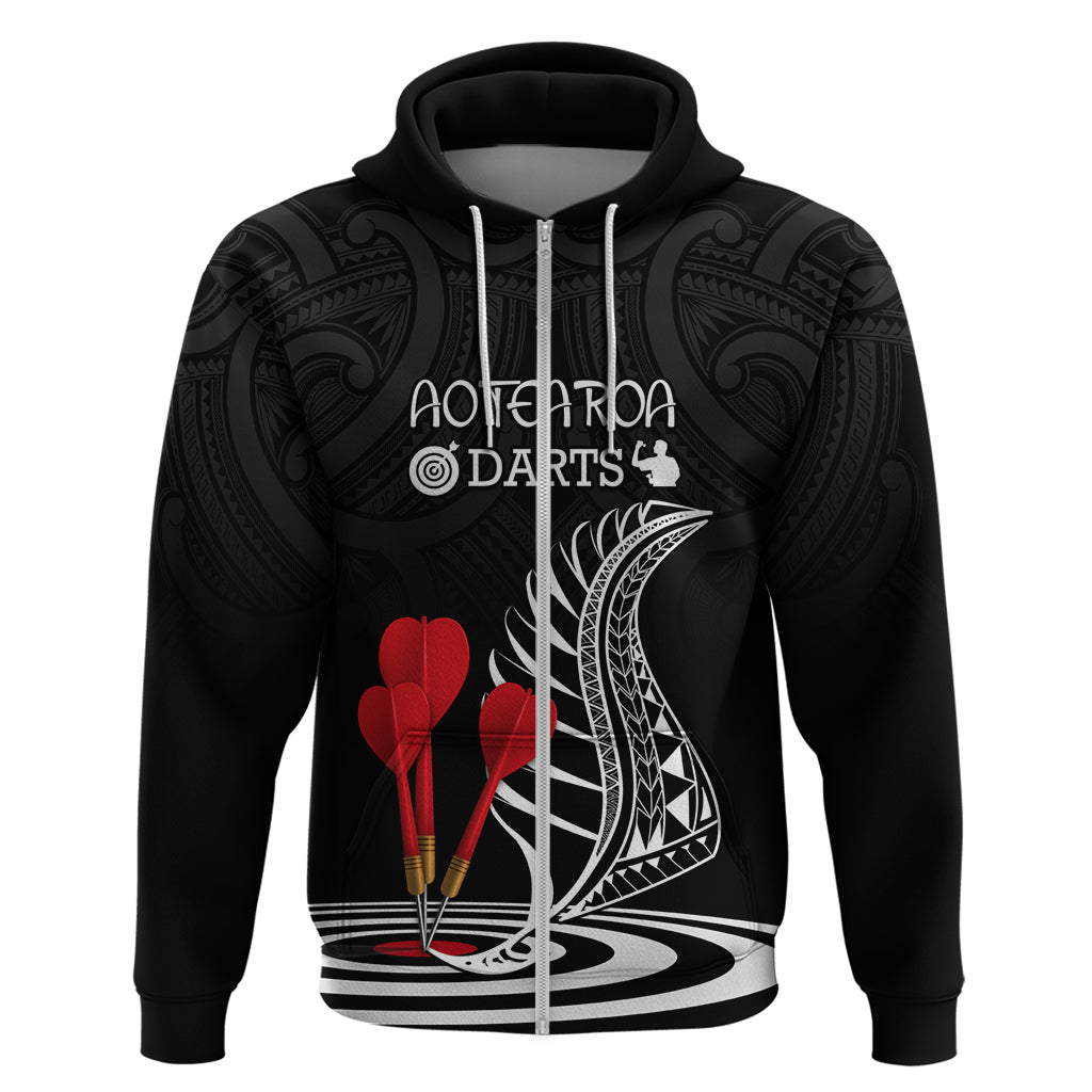 personalised-new-zealand-darts-zip-hoodie-aotearoa-maori-fern-bring-it-on