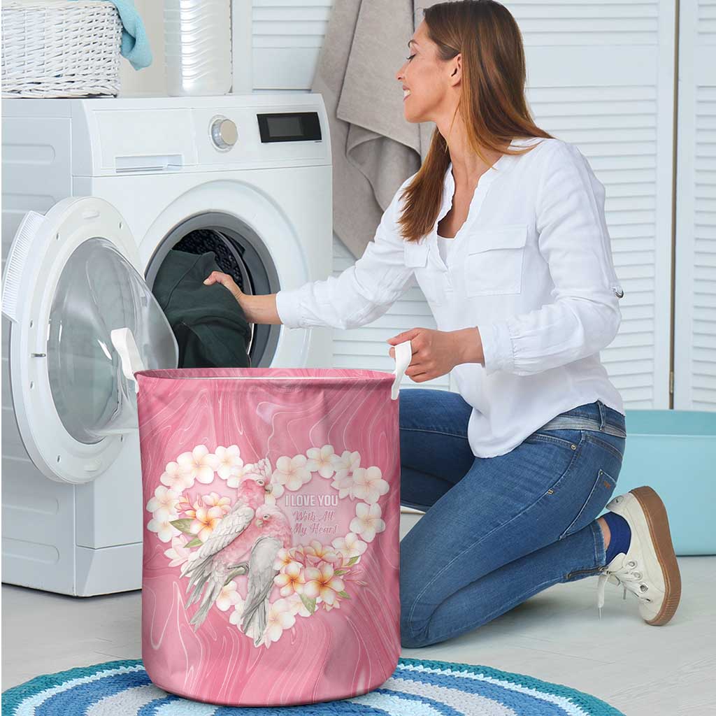 Pink Galah Australia Valentine's Day Laundry Basket I Love You With All My Heart - Aussie Hoodie