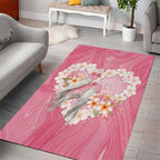Pink Galah Australia Valentine's Day Area Rug I Love You With All My Heart - Aussie Hoodie