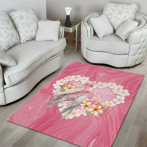 Pink Galah Australia Valentine's Day Area Rug I Love You With All My Heart - Aussie Hoodie
