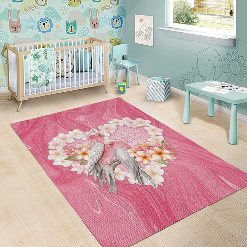 Pink Galah Australia Valentine's Day Area Rug I Love You With All My Heart - Aussie Hoodie