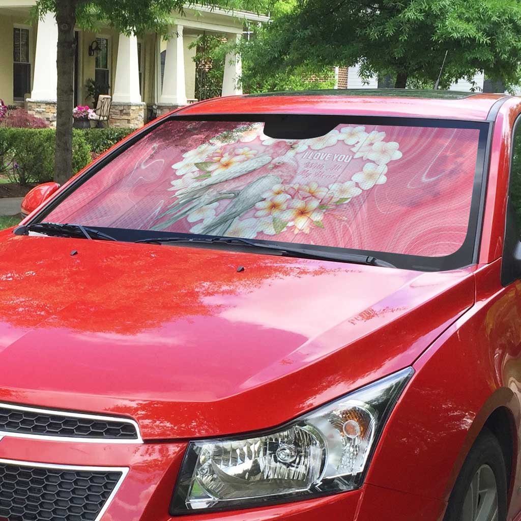 Pink Galah Australia Valentine's Day Auto Sun Shade I Love You With All My Heart - Aussie Hoodie