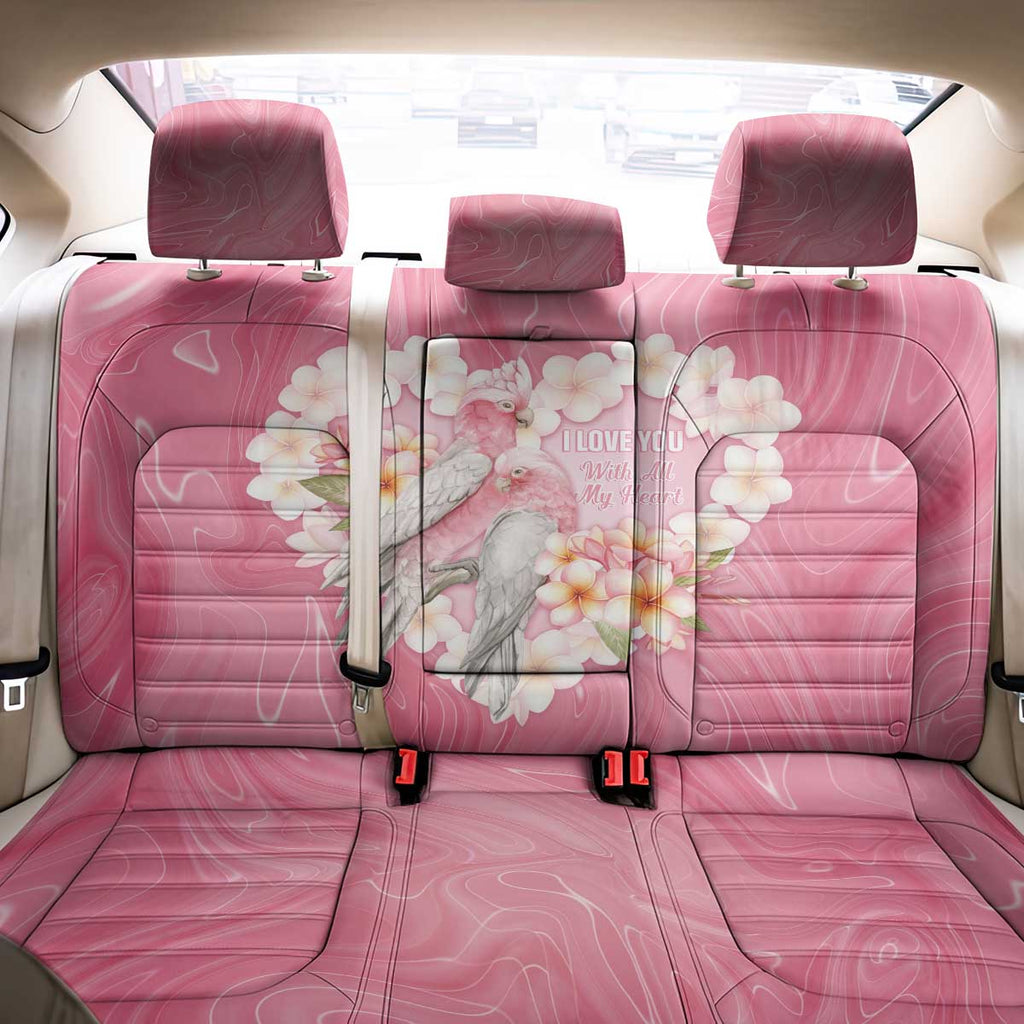 Pink Galah Australia Valentine's Day Back Car Seat Cover I Love You With All My Heart - Aussie Hoodie