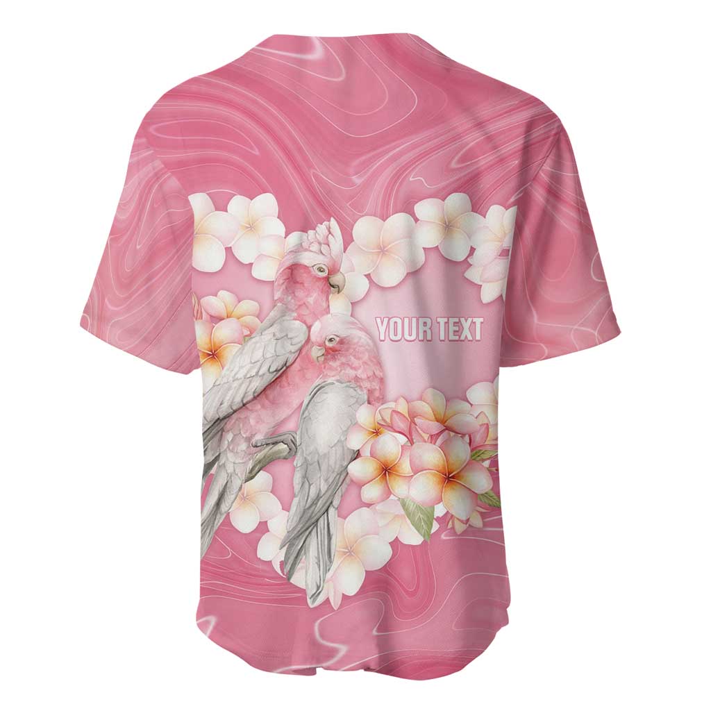 Personalised Pink Galah Australia Valentine's Day Baseball Jersey I Love You With All My Heart - Aussie Hoodie
