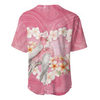 Personalised Pink Galah Australia Valentine's Day Baseball Jersey I Love You With All My Heart - Aussie Hoodie