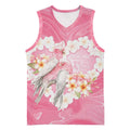 Personalised Pink Galah Australia Valentine's Day Basketball Jersey I Love You With All My Heart - Aussie Hoodie