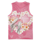 Personalised Pink Galah Australia Valentine's Day Basketball Jersey I Love You With All My Heart - Aussie Hoodie