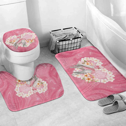 Pink Galah Australia Valentine's Day Bathroom Set I Love You With All My Heart - Aussie Hoodie