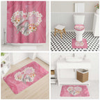Pink Galah Australia Valentine's Day Bathroom Set I Love You With All My Heart - Aussie Hoodie