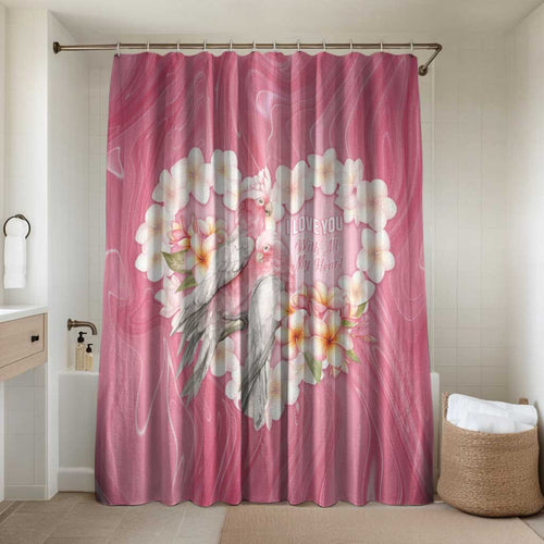 Pink Galah Australia Valentine's Day Bathroom Set I Love You With All My Heart - Aussie Hoodie
