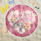 Pink Galah Australia Valentine's Day Beach Blanket I Love You With All My Heart - Aussie Hoodie