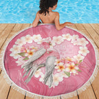 Pink Galah Australia Valentine's Day Beach Blanket I Love You With All My Heart - Aussie Hoodie