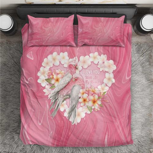 Pink Galah Australia Valentine's Day Bedding Set I Love You With All My Heart - Aussie Hoodie