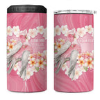 Personalised Pink Galah Australia Valentine's Day 4 in 1 Can Cooler Tumbler I Love You With All My Heart - Aussie Hoodie