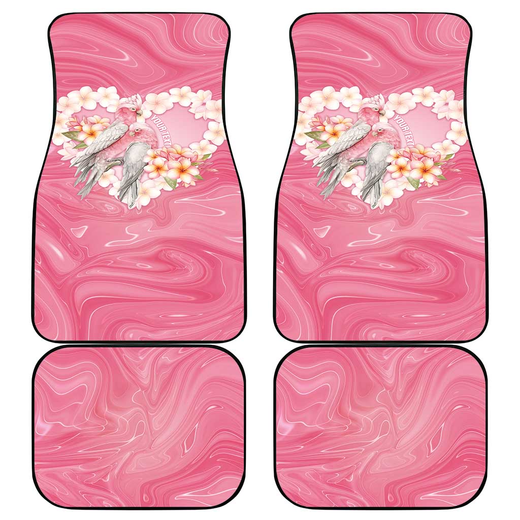 Personalised Pink Galah Australia Valentine's Day Car Mats I Love You With All My Heart - Aussie Hoodie